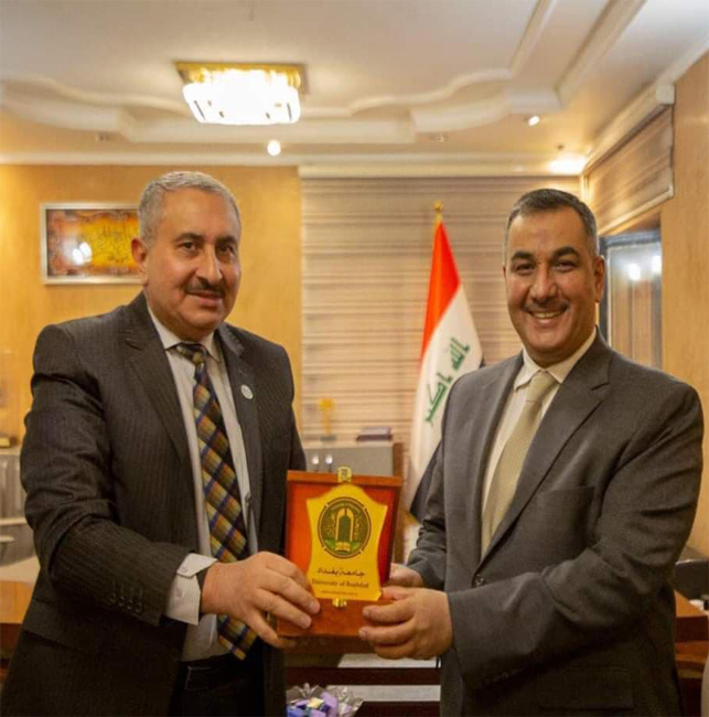 محافظ البنك المركزي يستقبل رئيس جامعة بغداد