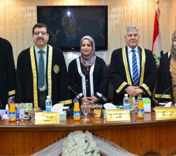 مناقشة بحث الدبلوم العالي المعادل للماجستير أشراق جبار