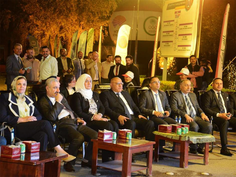 حفل افتتاح انارة برج جامعة بغداد