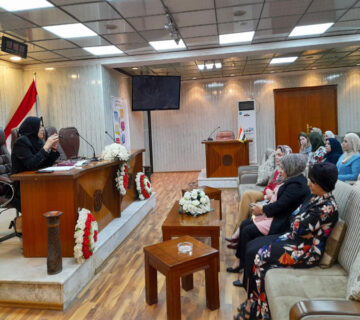 محاضرة في المعهد للسلامة المهنية والصحية