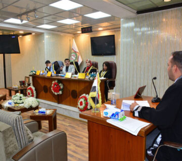 مناقشة بحث الدكتوراه للطالب محمد نجم